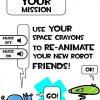 Space Crayons iPhone / iPad / iPod App for Kids