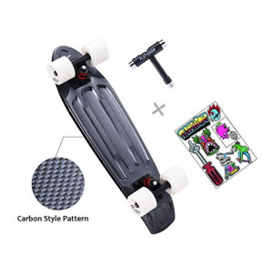 4. PLAYSHION Complete Retro Cruiser Plastic Skateboard