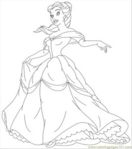 Disney Princess Tiana Coloring Page