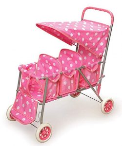 Badger Basket Triple Doll Stroller