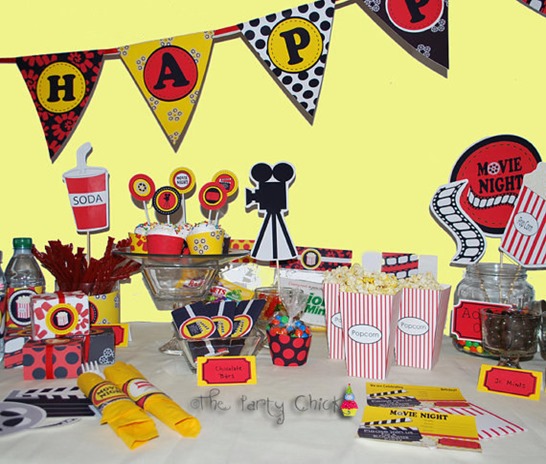 Movie party 11-year-old-birthday-party-ideas-Movie party