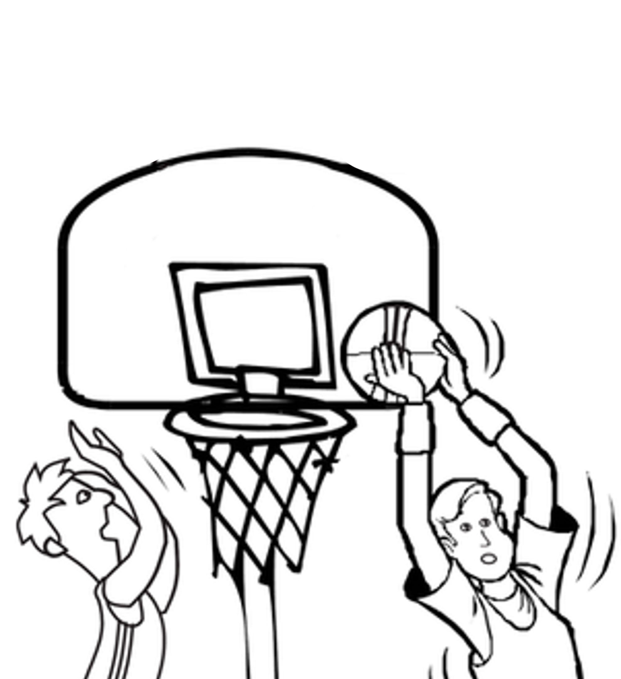 coloring pages basketball