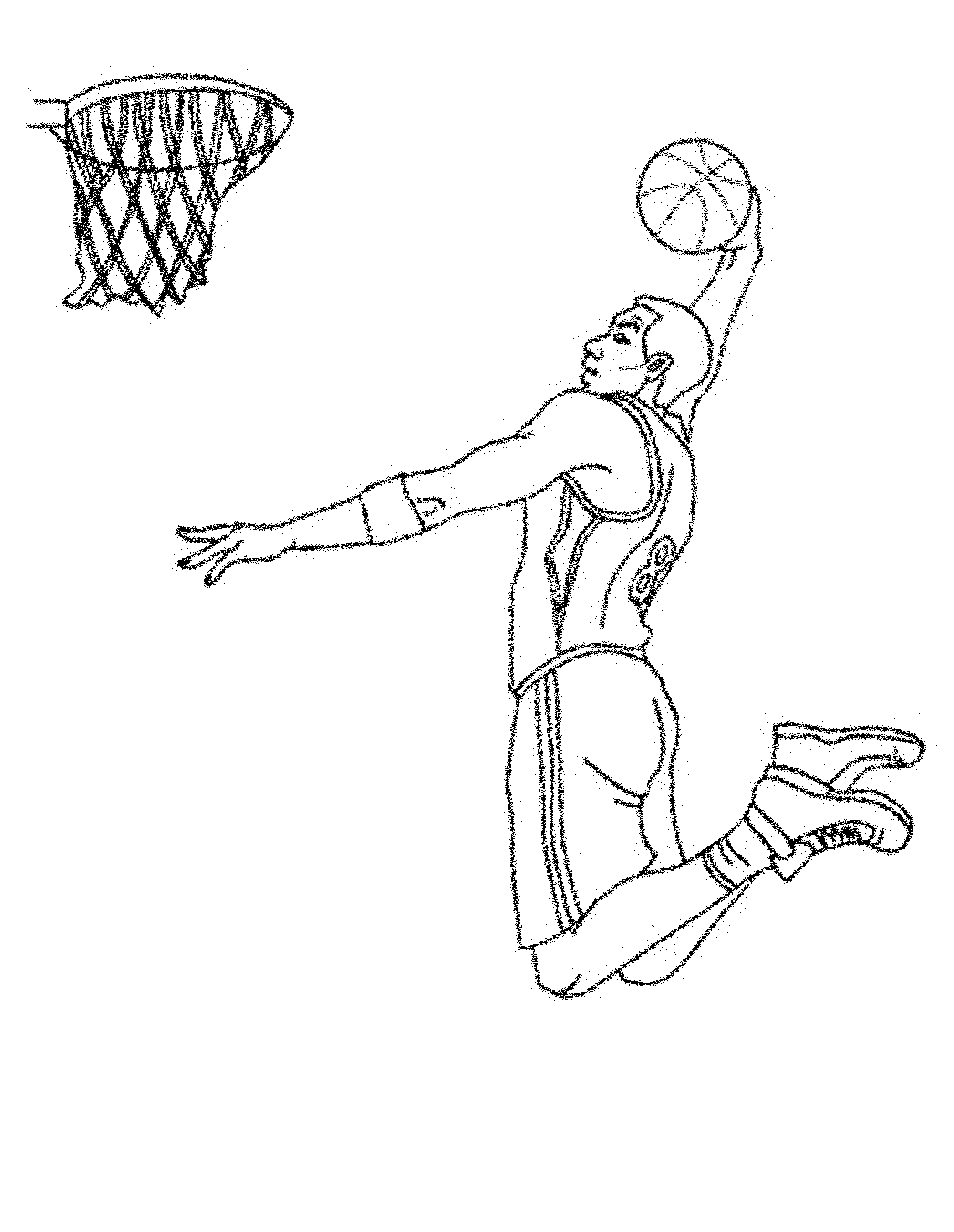 free basketball coloring pages