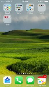multiple folders on iPhone