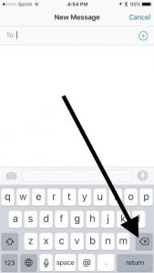 delete key