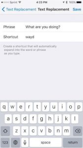 making shortcuts