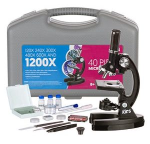 AMSCOPE Kids Beginner Microscope Kit