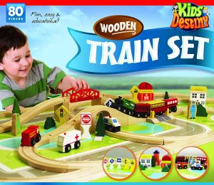 Deluxe Wooden Train Set