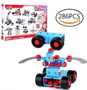  STEM Learning Toy, Meland 286pcs Take-A-Part Toy Set