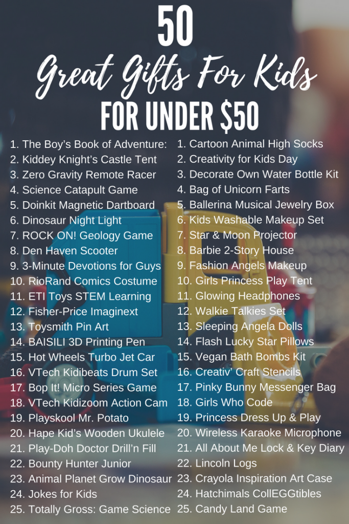 50 Great Gifts For Kids for Under $50