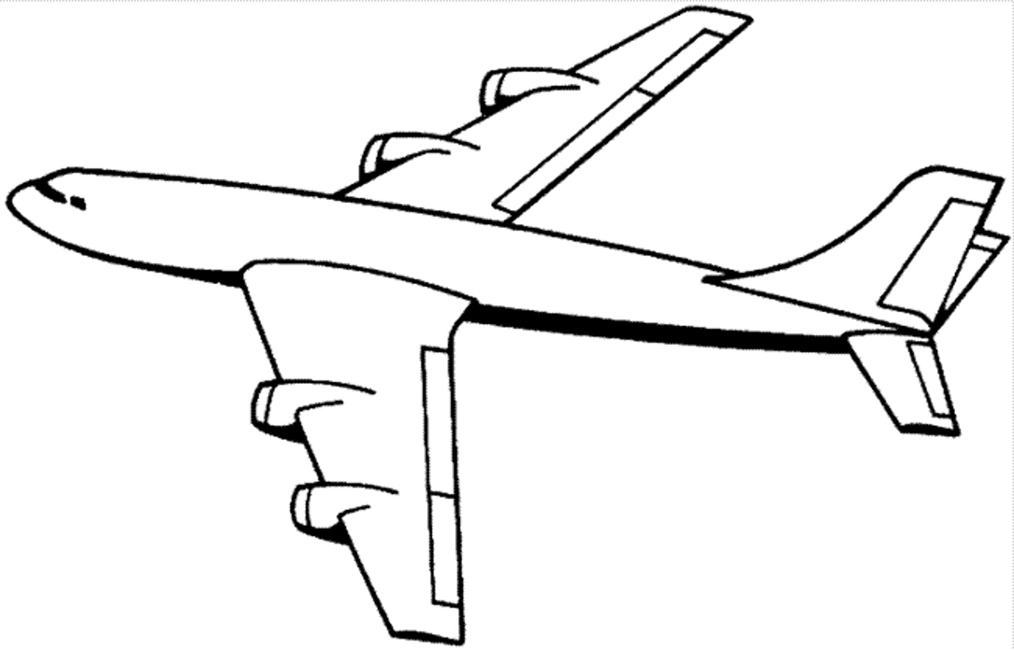 Plane Coloring Pages For Kids Coloring Pages