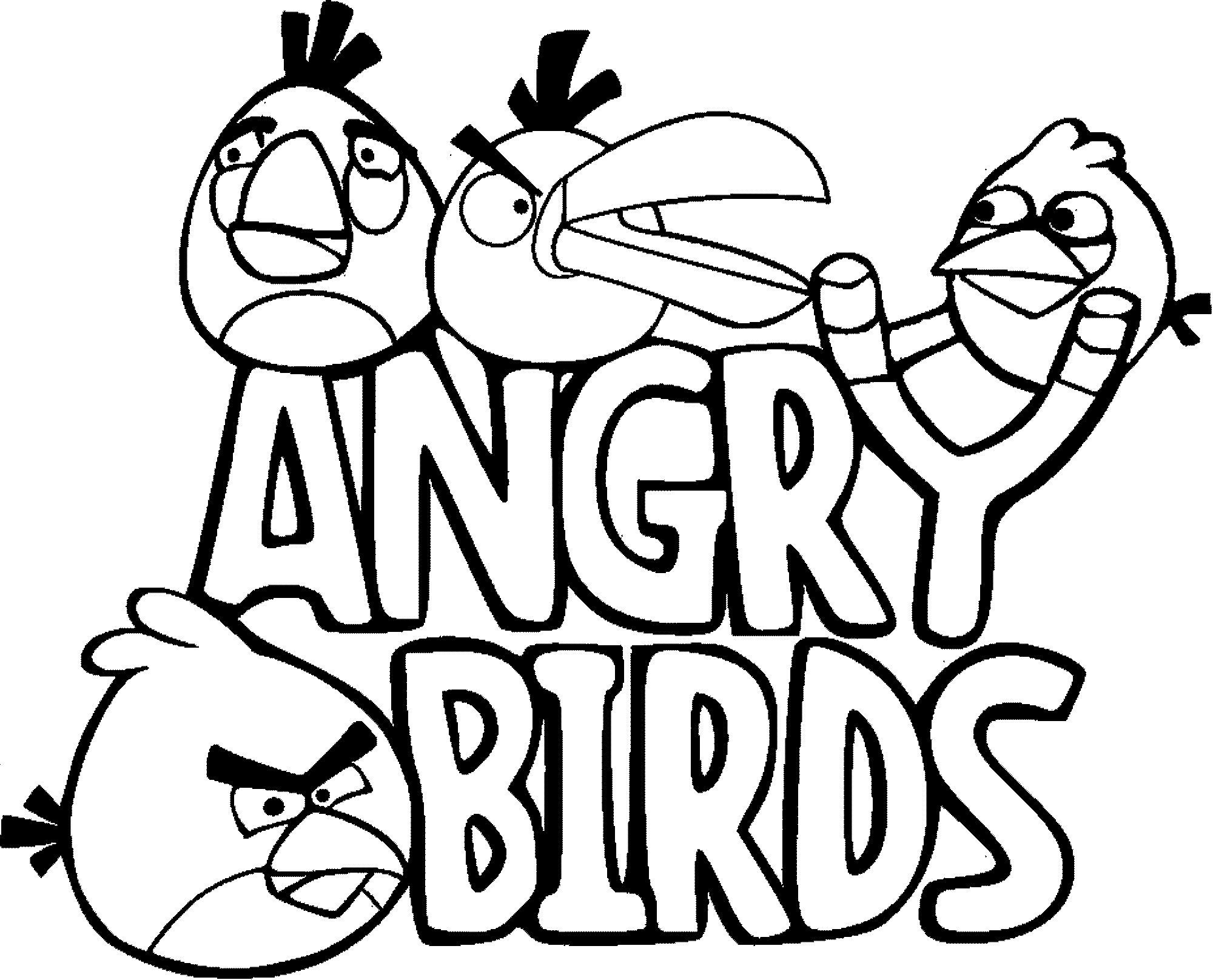angry birds coloring pages all caracter
