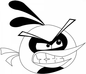 angry birds coloring pages for your small kids