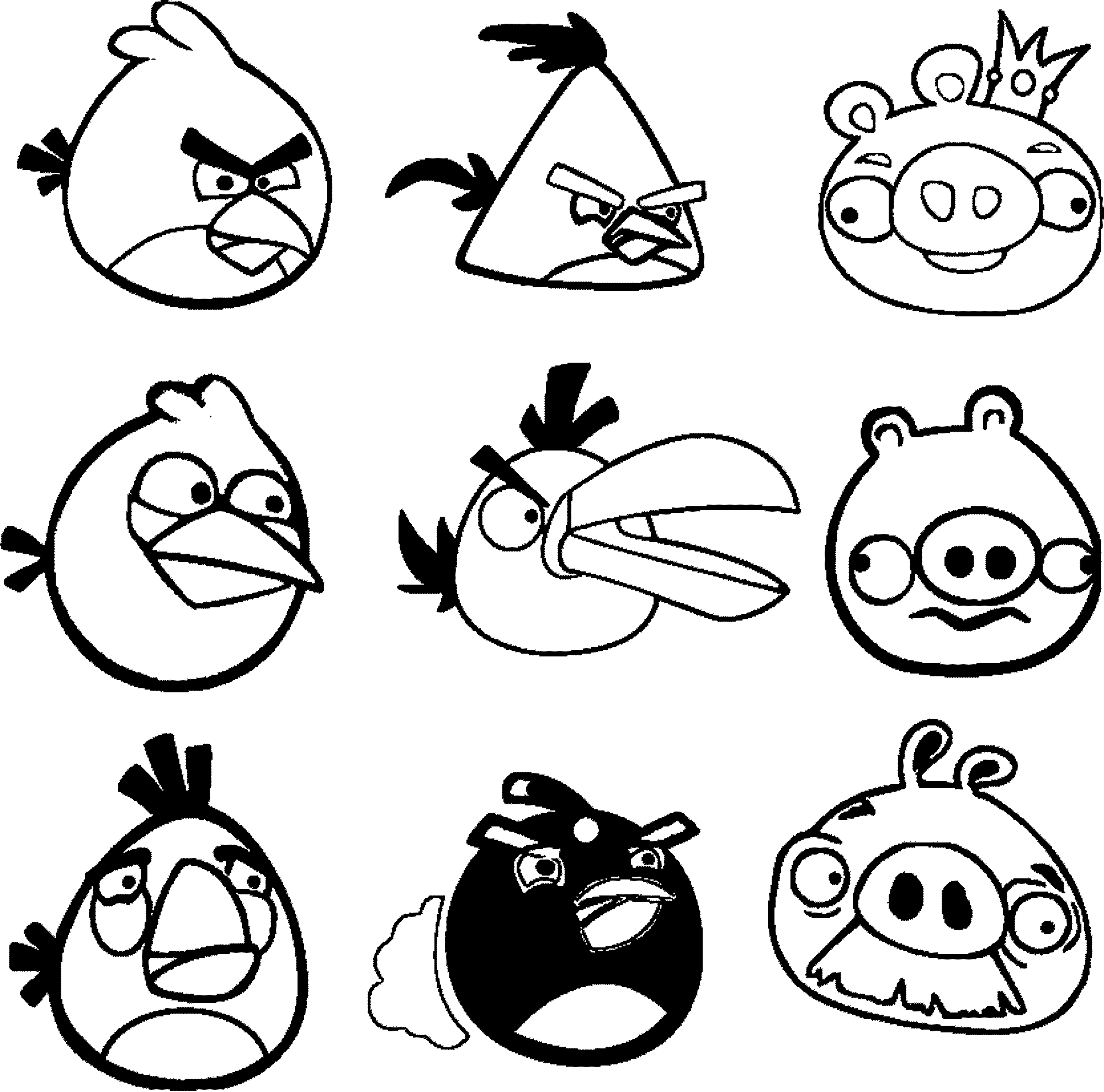 Angry Birds Coloring Pages for Your Small Kids