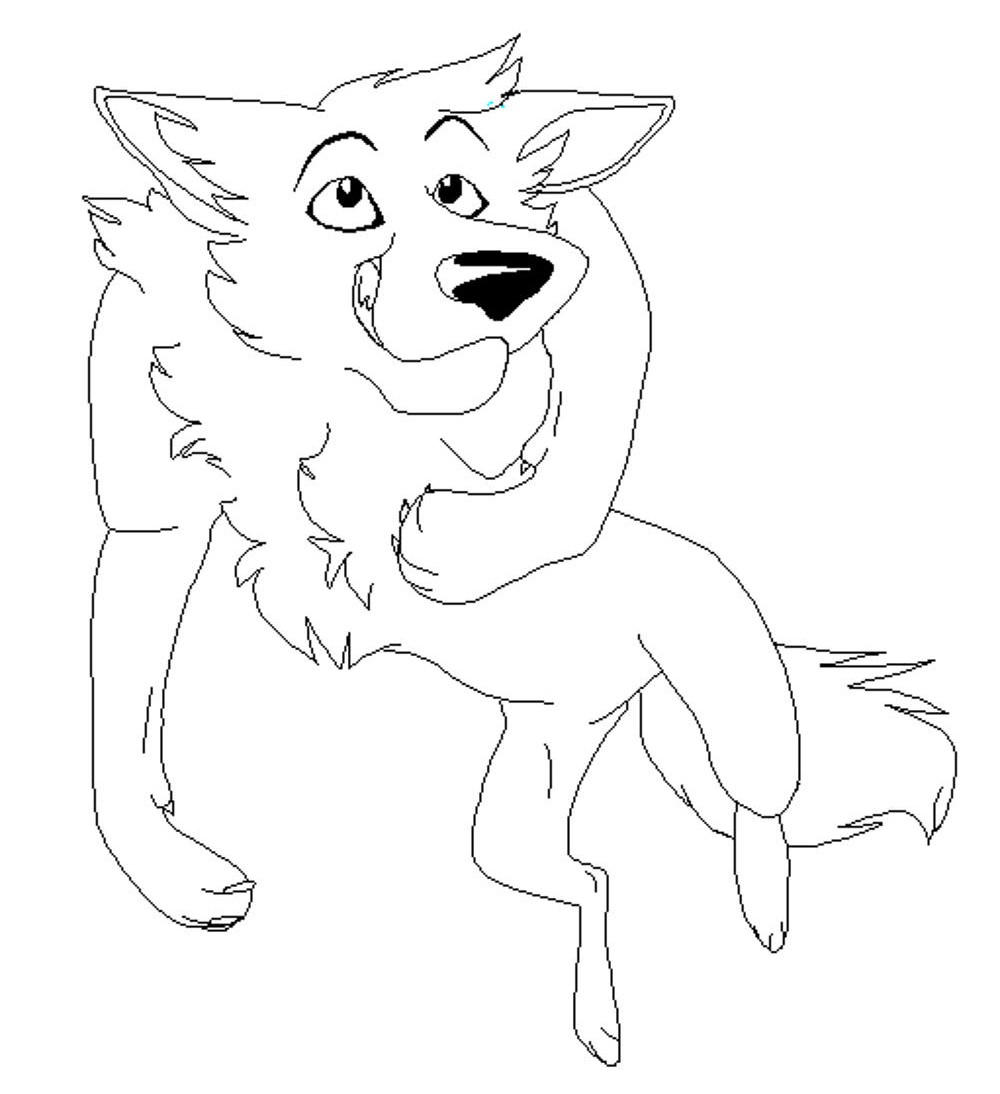 Print & Download - Wolf Coloring Pages Theme