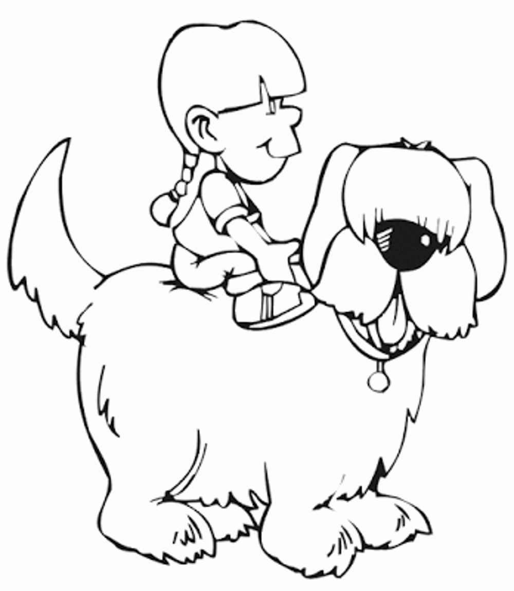 Employ Dog Coloring Pages for Your Childrens Creative Time