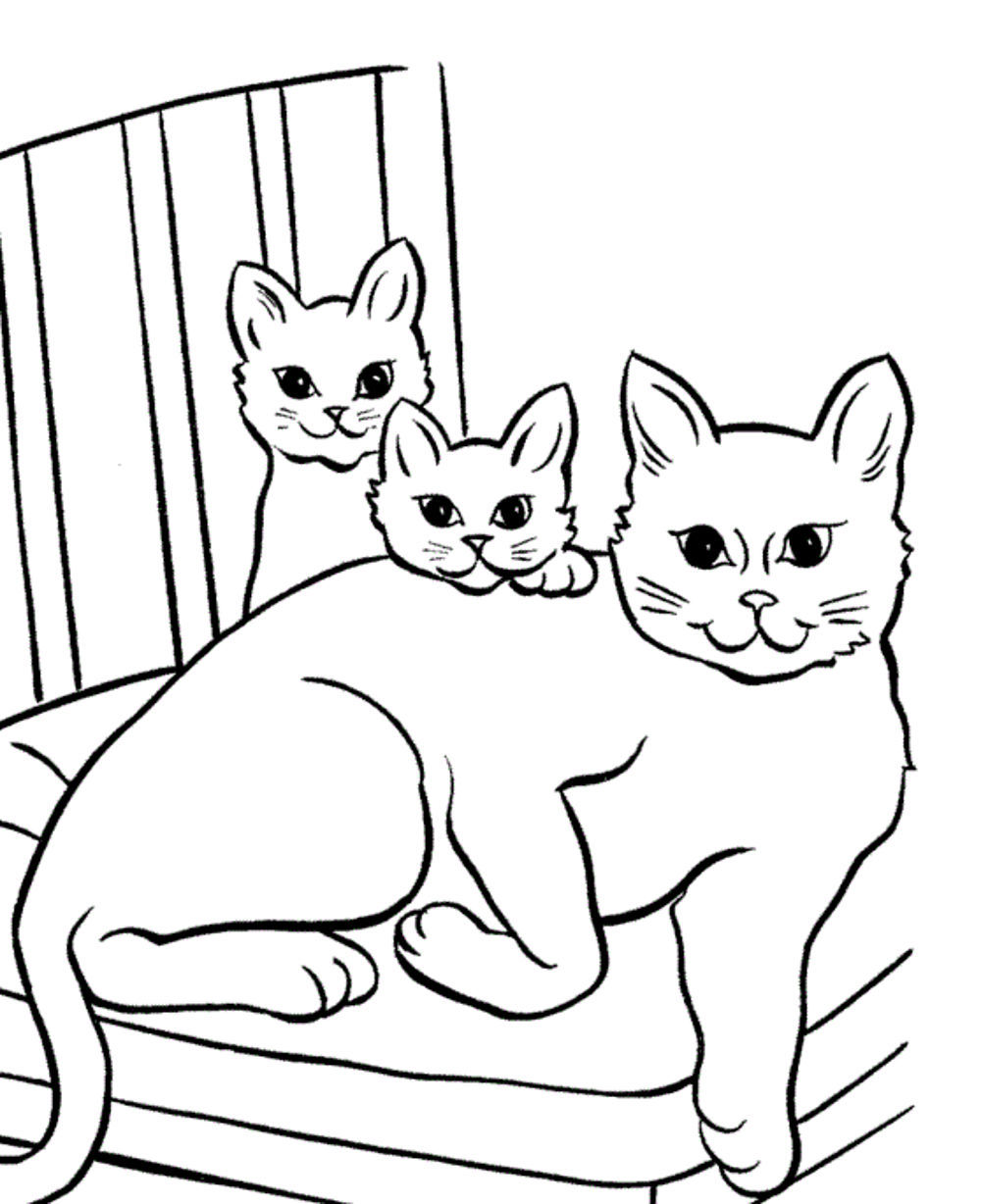 Print & Download - The Benefit of Cat Coloring Pages