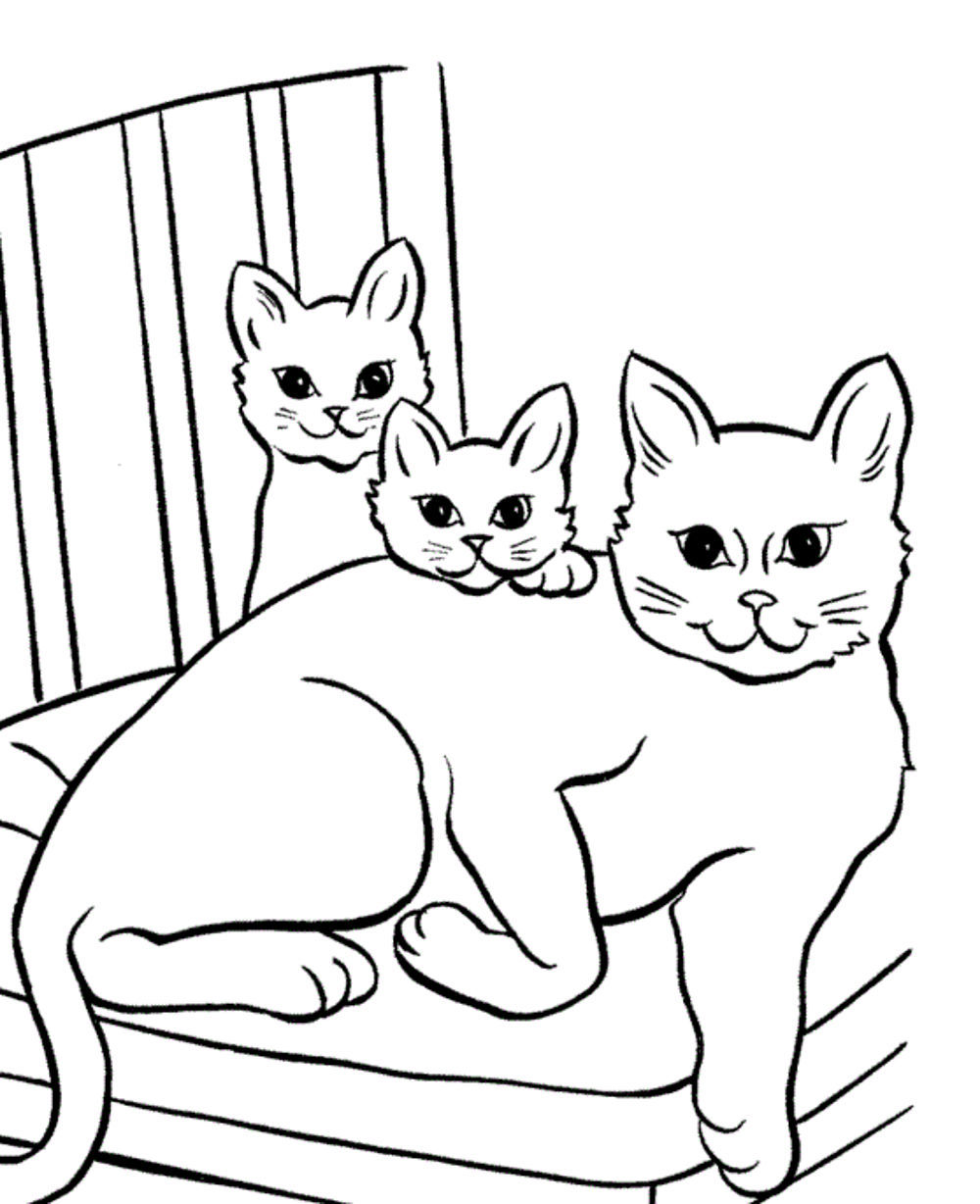 cat printable coloring pages