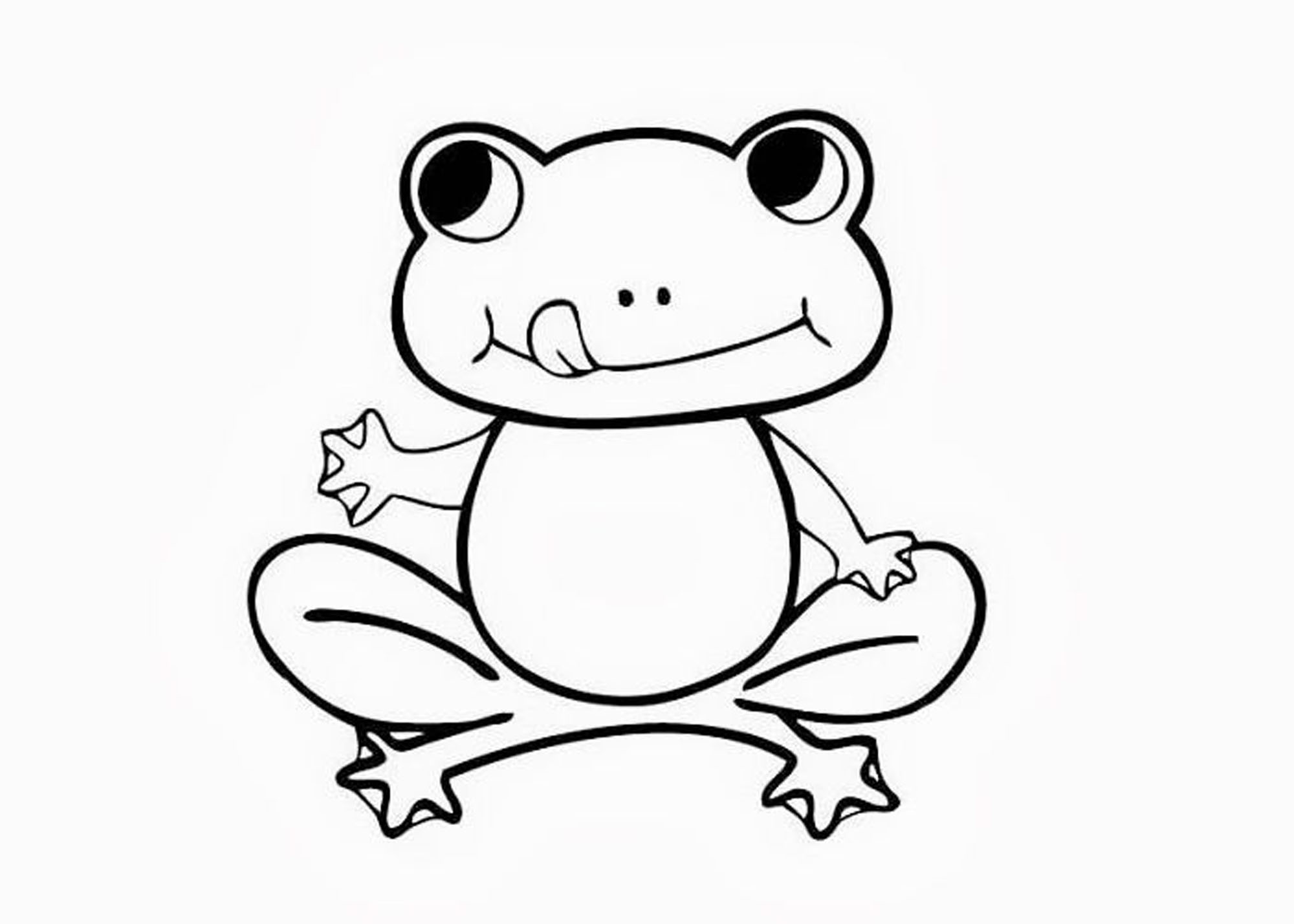 Download Print & Download - Frog Coloring Pages Theme for Kids