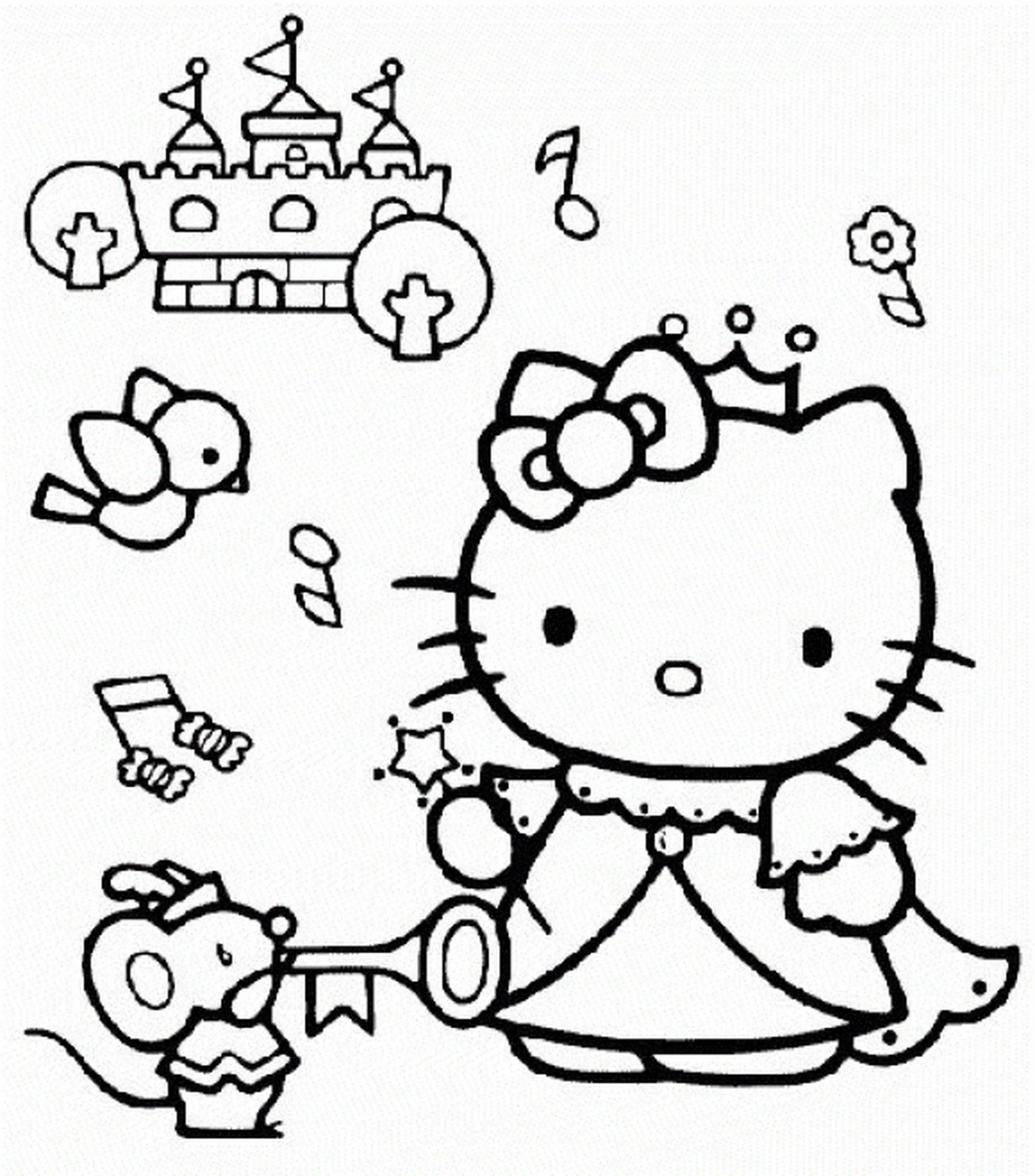 Free Printable Coloring Pages Of Hello Kitty