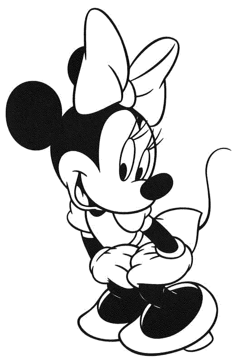 coloring pages of minnie mouse