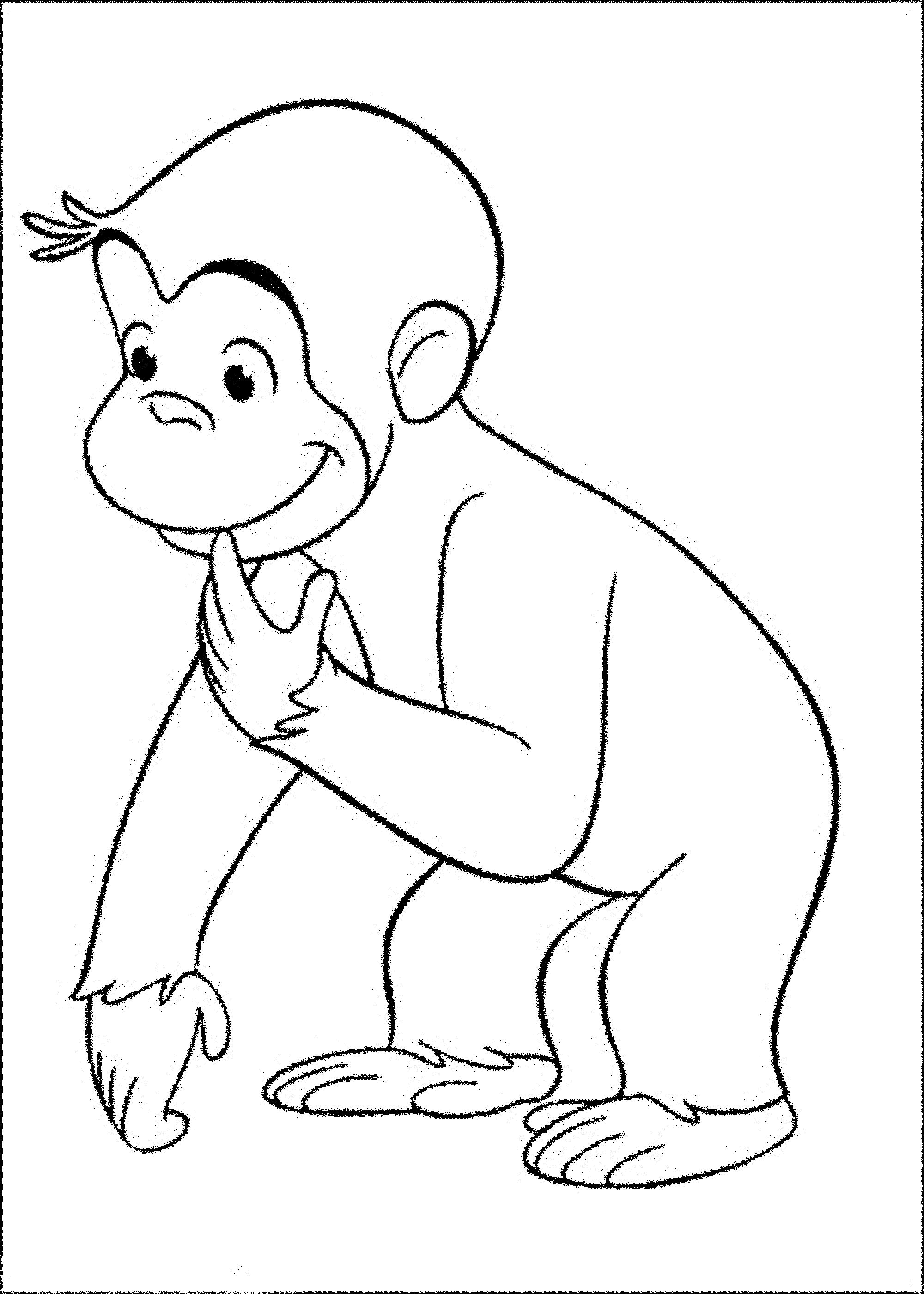 Print & Download - Curious George Coloring Pages to ...