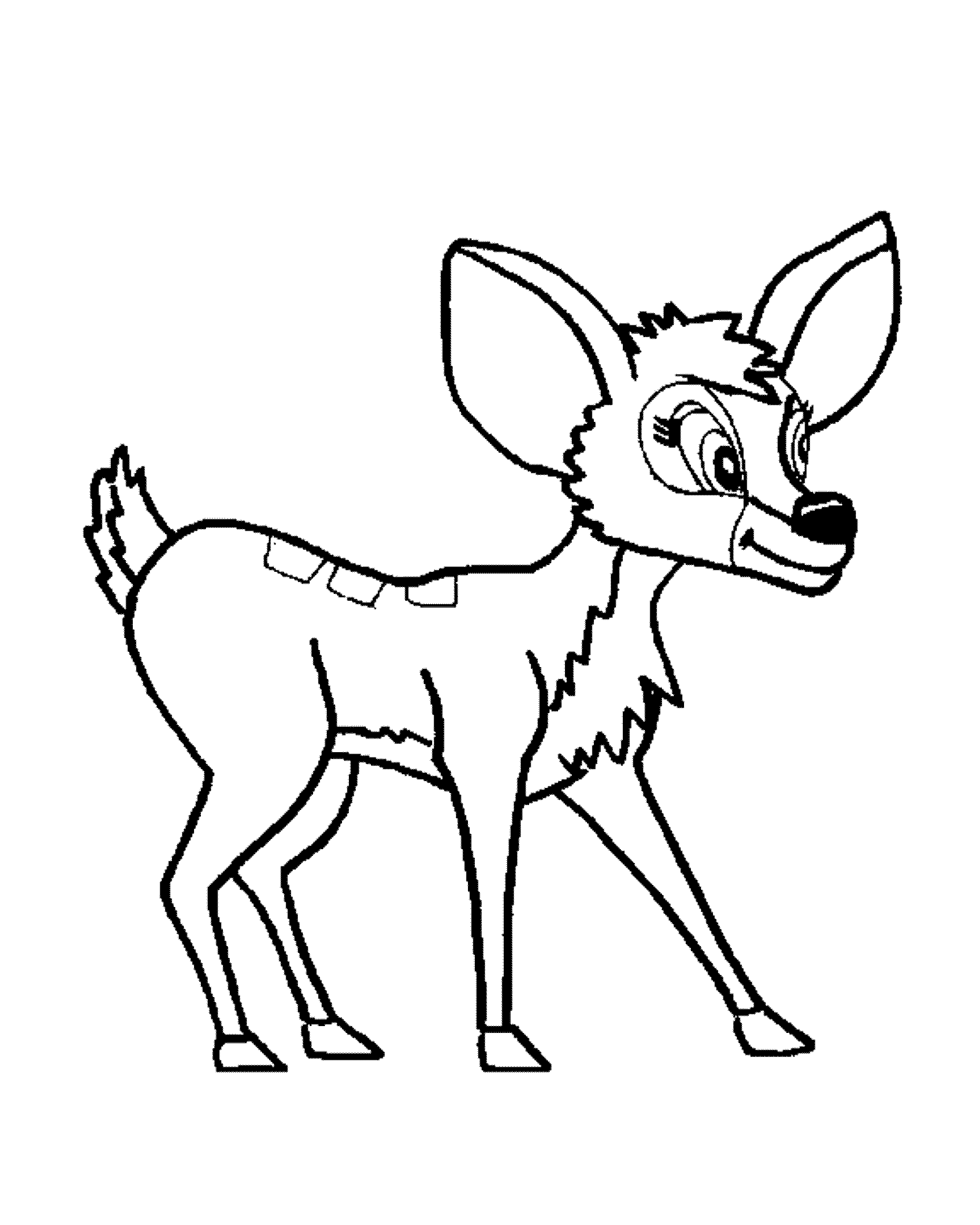 print download deer coloring pages for totally