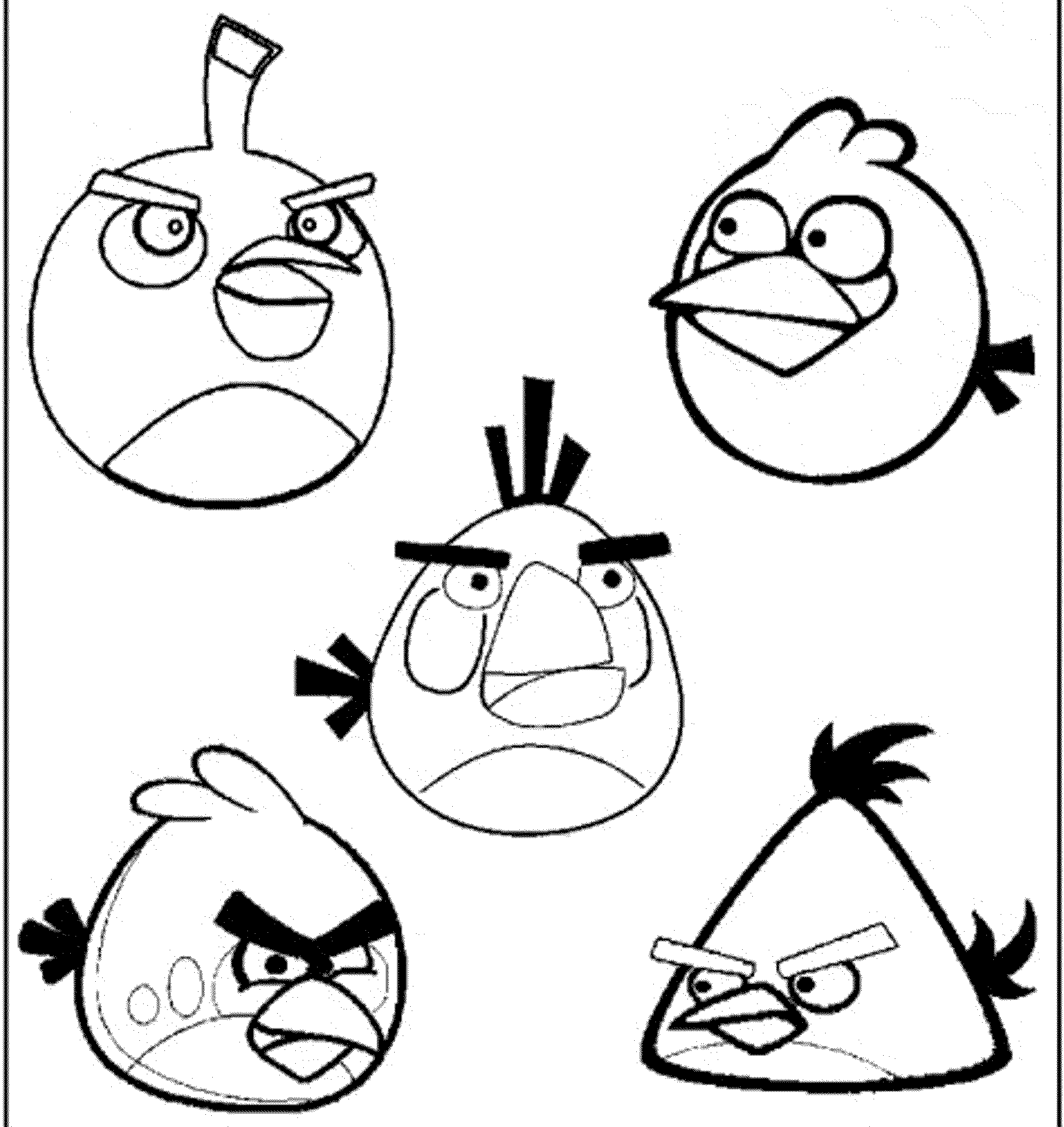 Angry Birds Coloring Pages for Your Small Kids