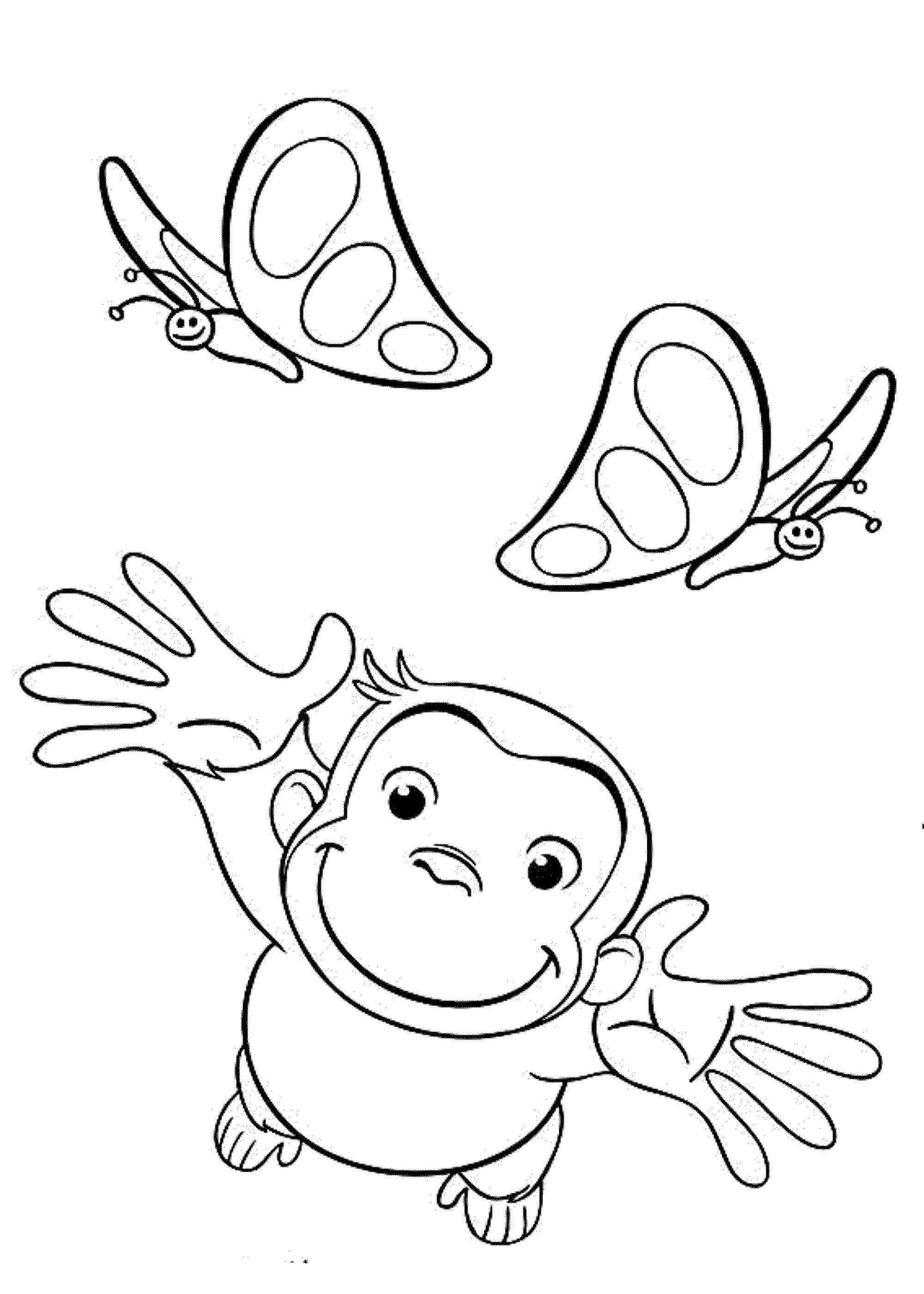 free curious george coloring pages