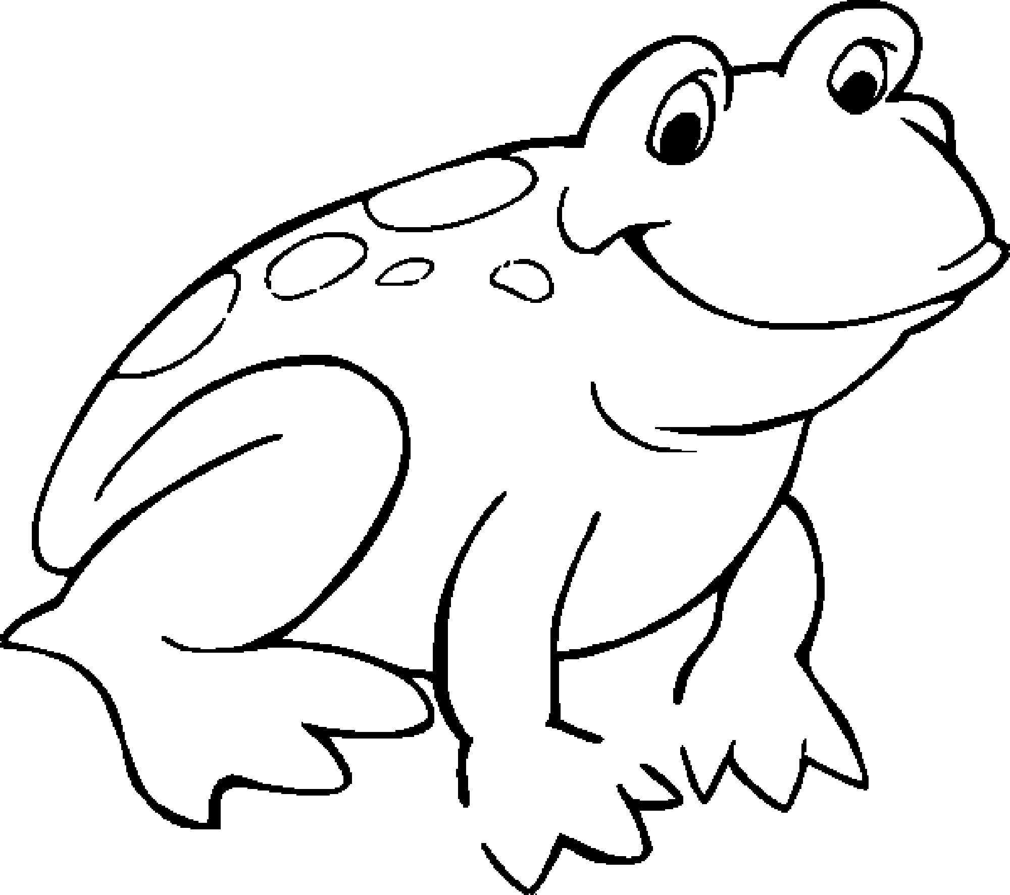 Print & Download - Frog Coloring Pages Theme for Kids