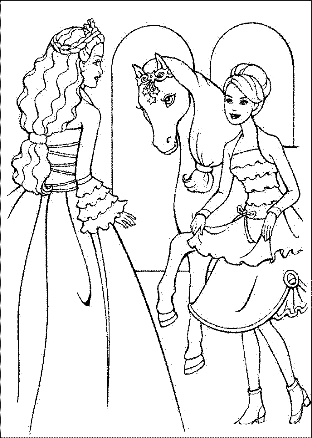 free printable barbie coloring pages     BestAppsForKids.com