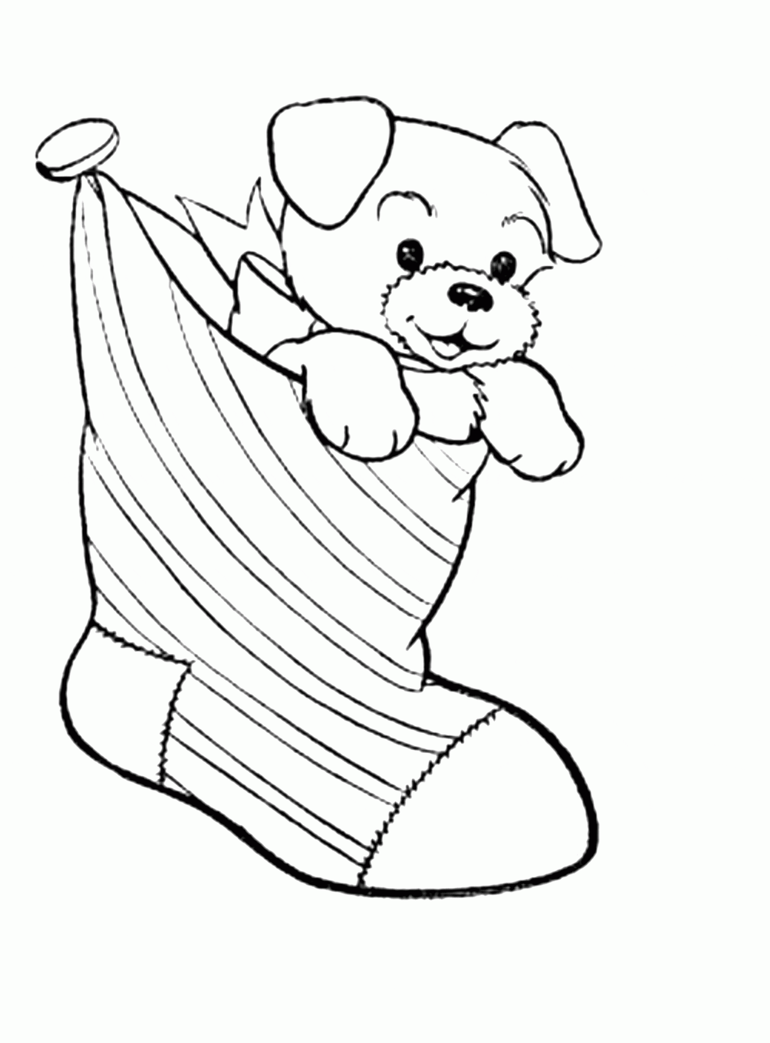 Print & Download - Draw Your Own Puppy Coloring Pages