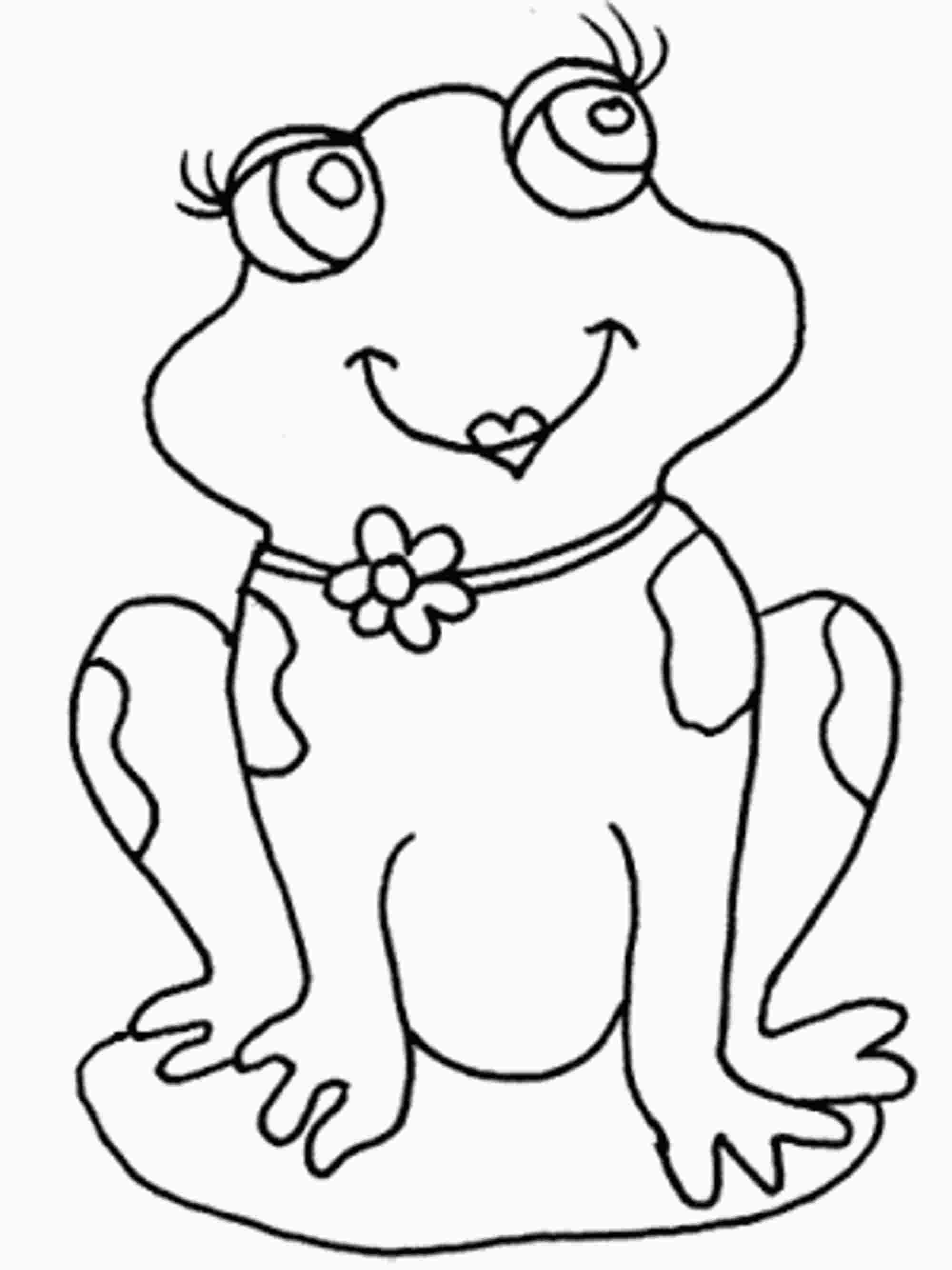 Frog Coloring Pages Frogs Cute Print Funny Printable Princess Queen ...