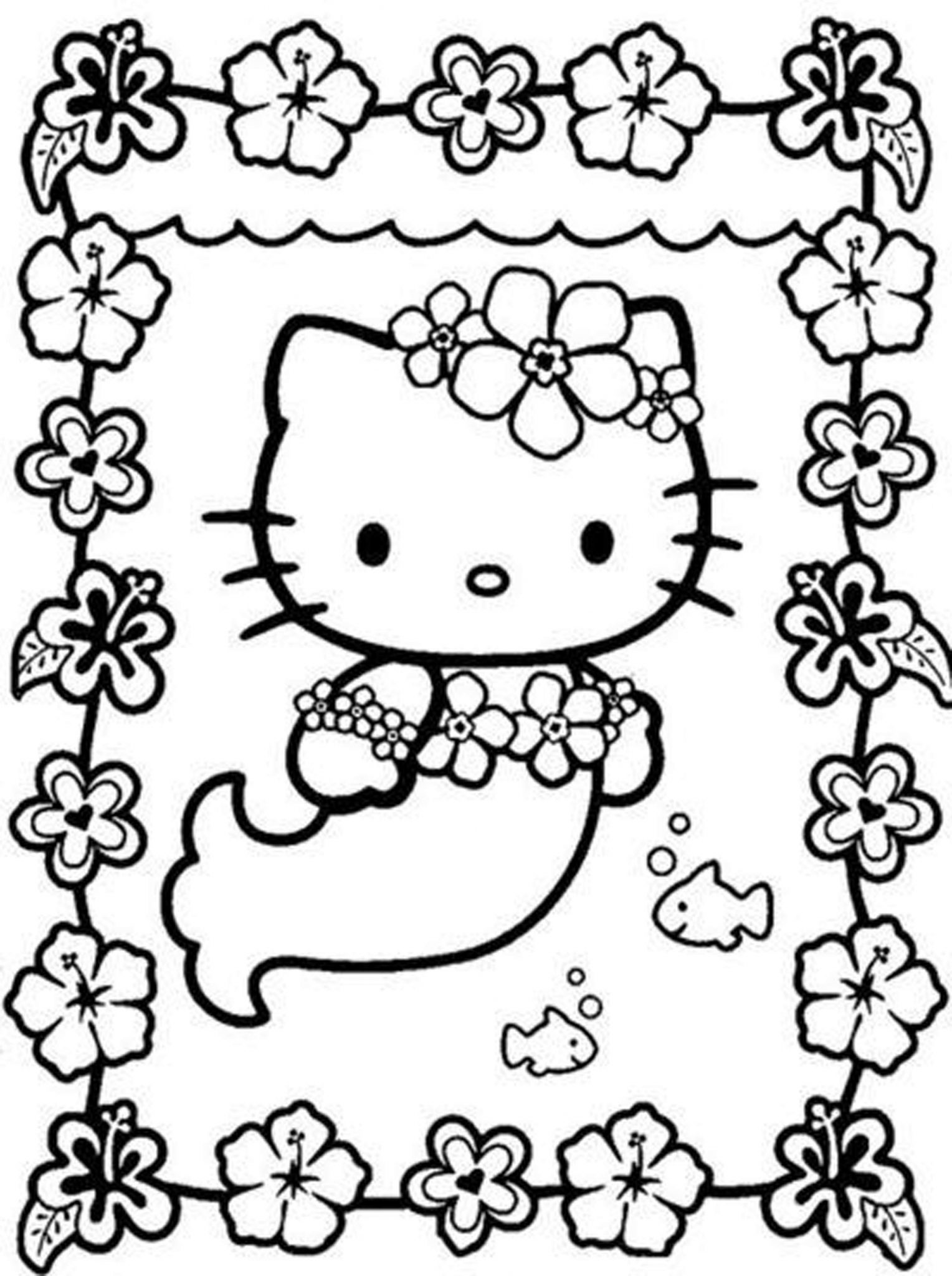 coloring pages for girls of hello kitty - photo #22