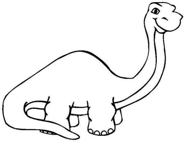 Long Neck Dinosaur Coloring Pages For Kids Bestappsforkids Com