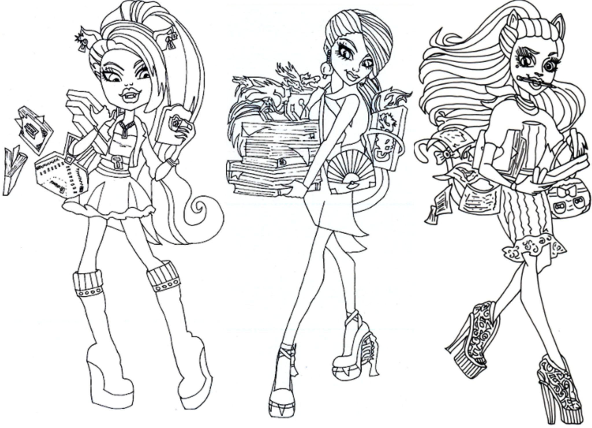 Print & Download Monster High Coloring Pages Printable monster high coloring pages printable kids