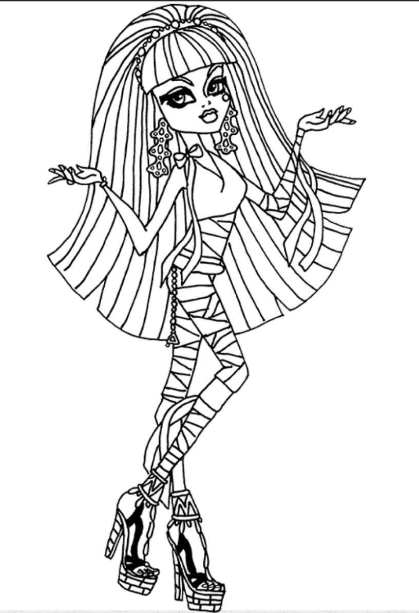 Print & Download - Monster High Coloring Pages Printable for Your Kids