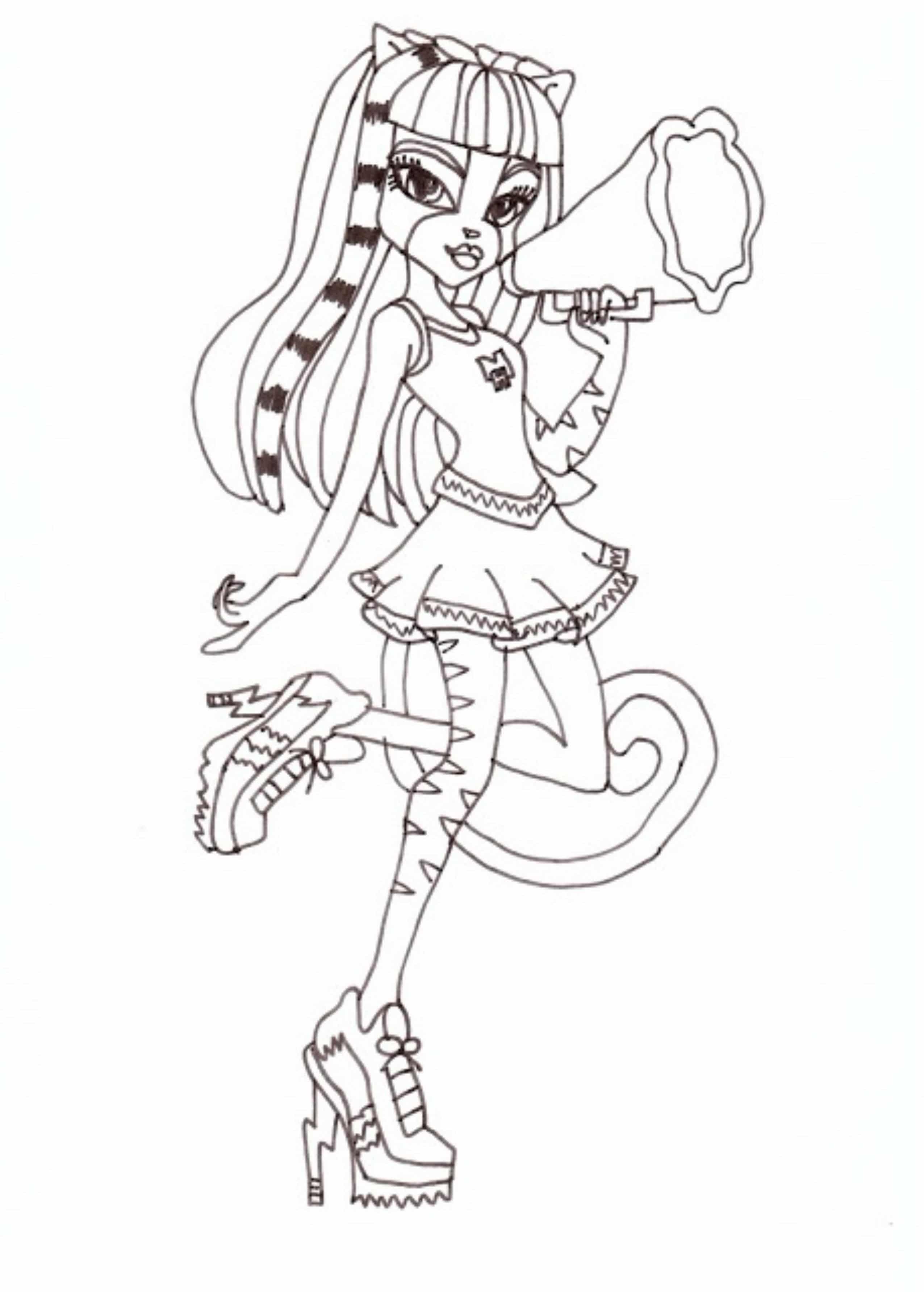 Print & Download Monster High Coloring Pages Printable for Your Kids