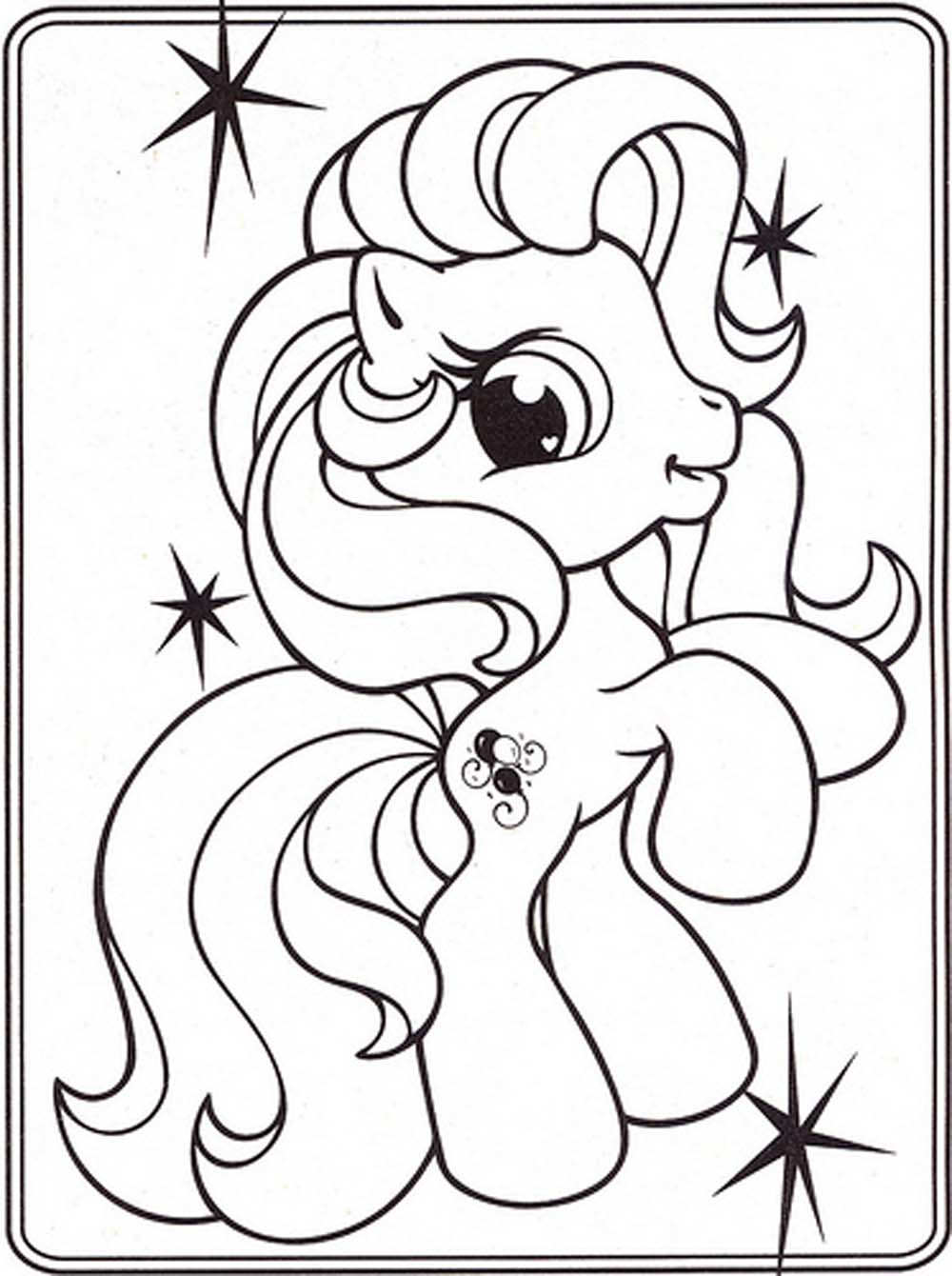 Print Download My Little Pony Coloring Pages Learning