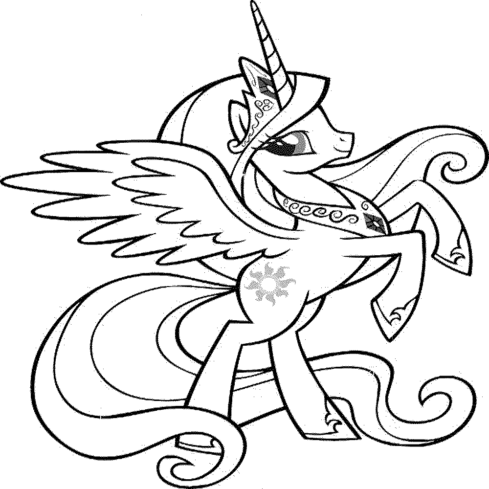 my little pony princess cadence coloring pages