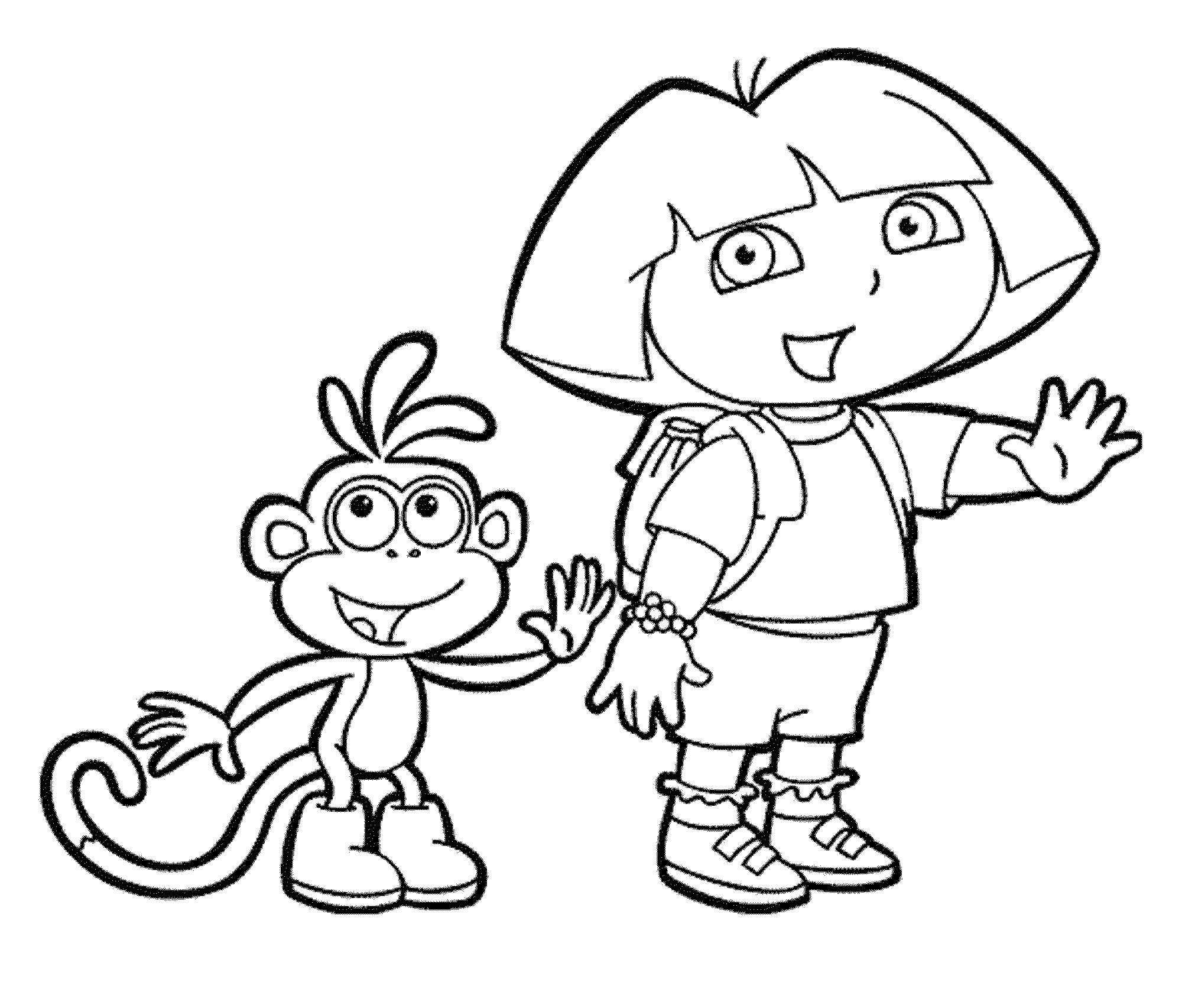 Print & Download Dora Coloring Pages to Learn New Things