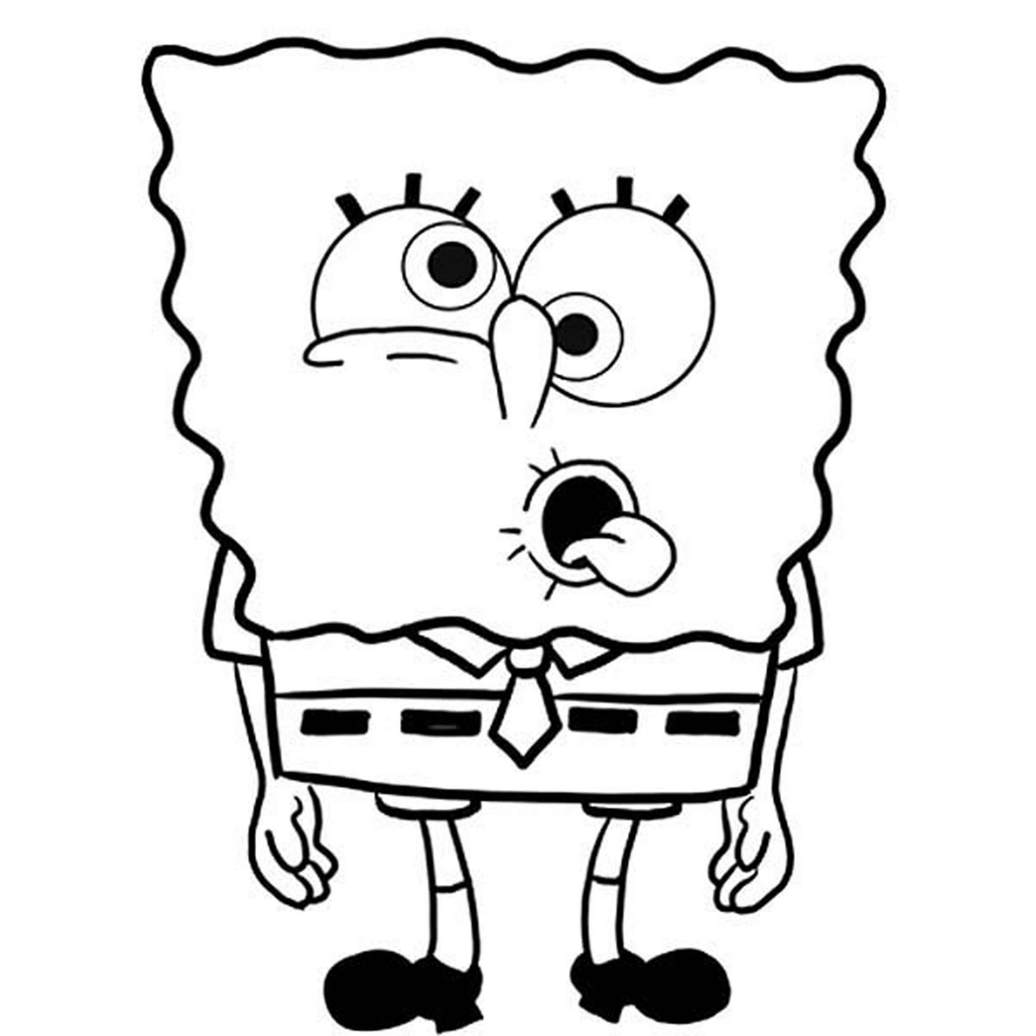 Print Download Choosing SpongeBob Coloring Pages For