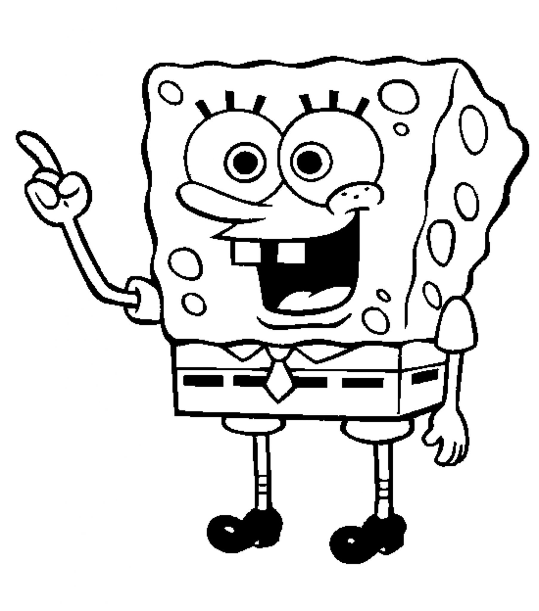 Print Download Choosing Spongebob Coloring Pages For Your Children