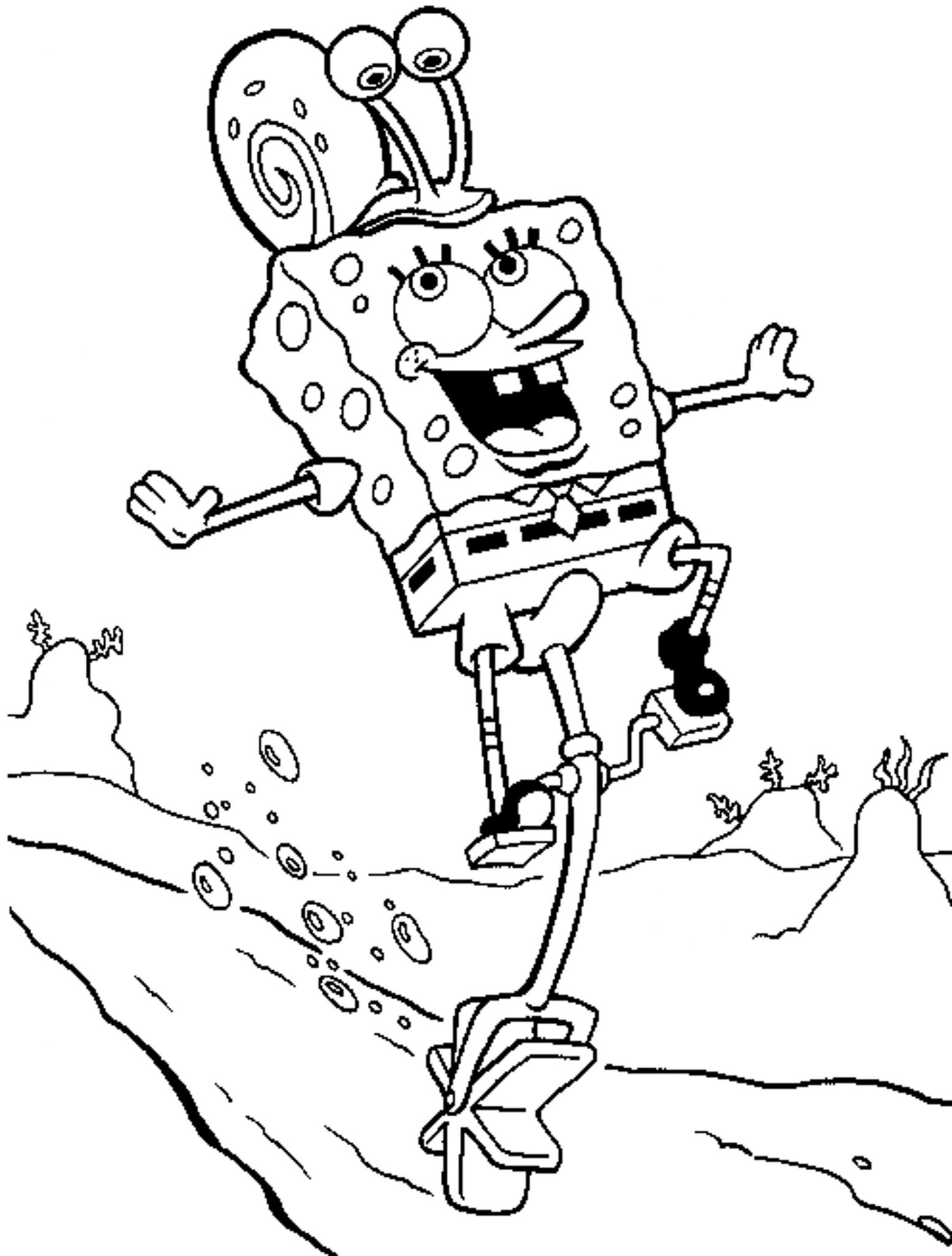 Print Download Choosing SpongeBob Coloring Pages For