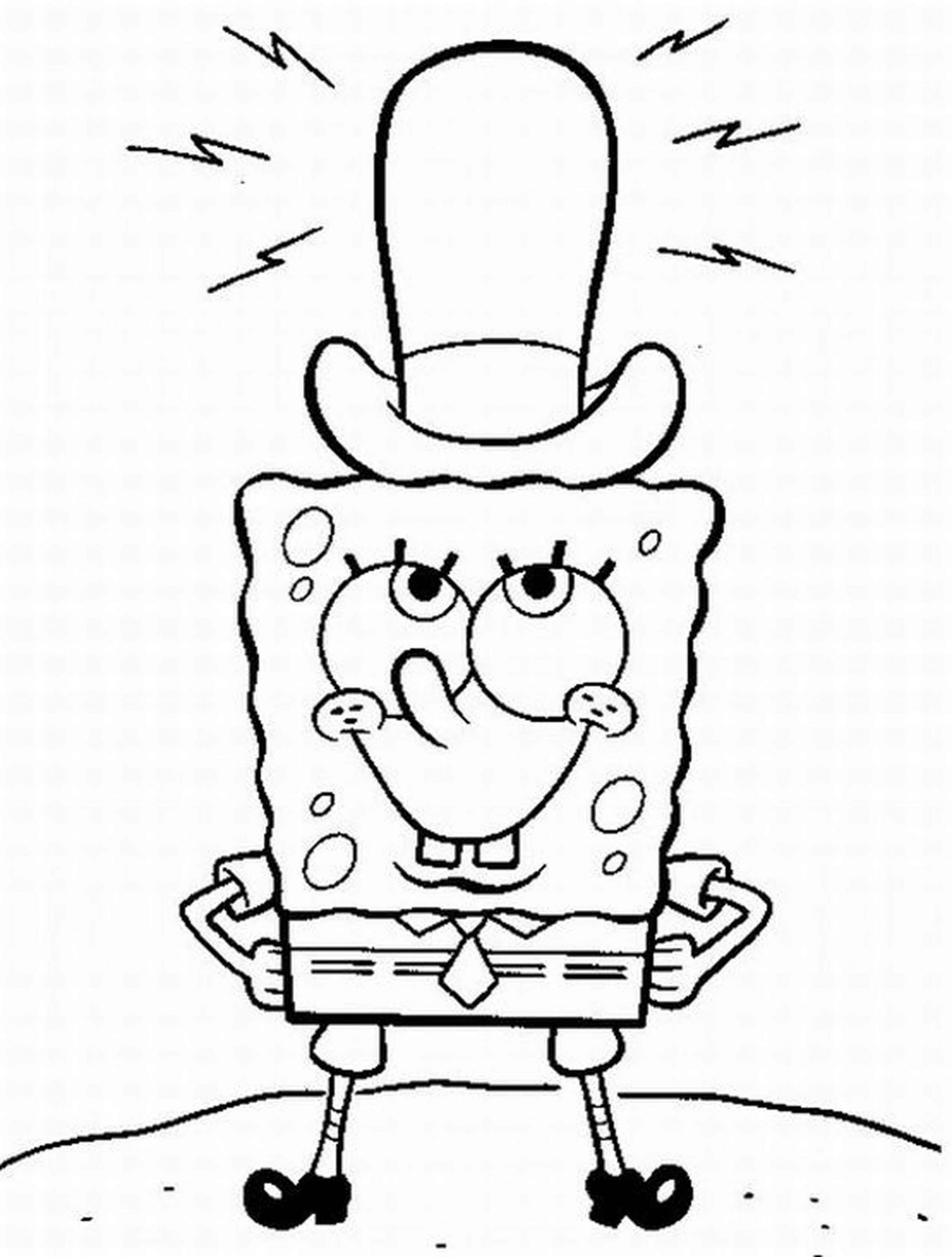 64 Spongebob Halloween Coloring Pages Download Free Images