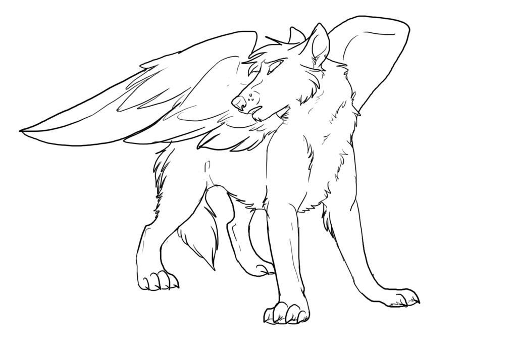 winged-wolf-coloring-pages | | BestAppsForKids.com