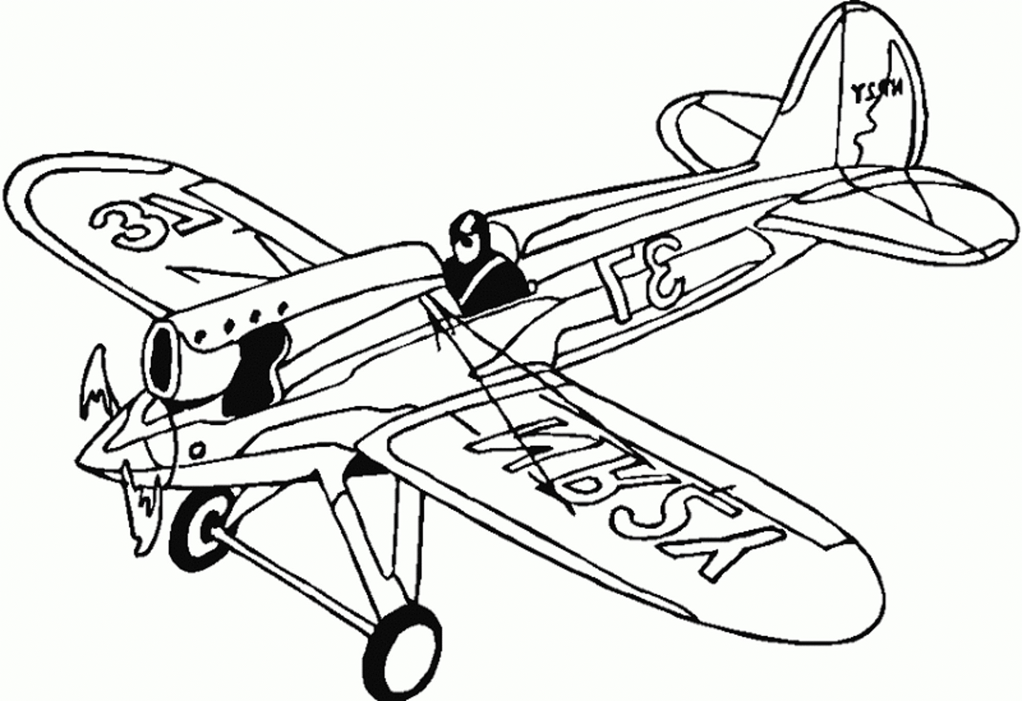 world-war-2-airplane-coloring-pages | | BestAppsForKids.com
