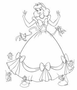 Proncess Coloring pages