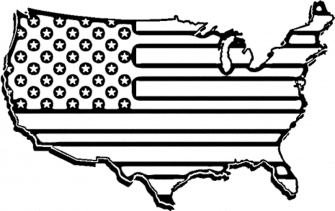 american flag coloring page for the love of the country