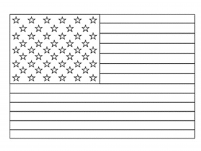 american flag coloring page for the love of the country